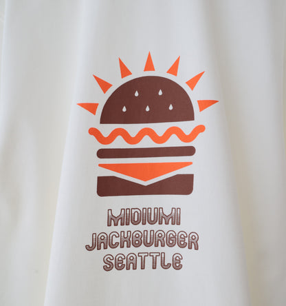 【A】hamburger print T shirt