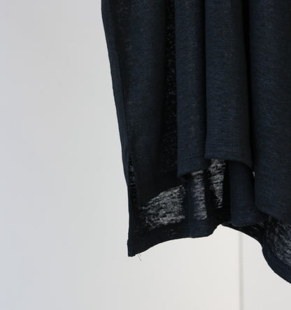 【A】linen with collar pullover