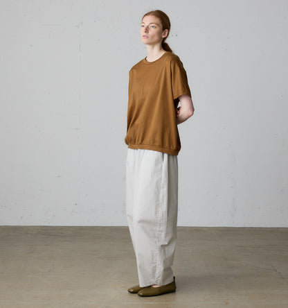 【A】gathered dolman sleeve pullover