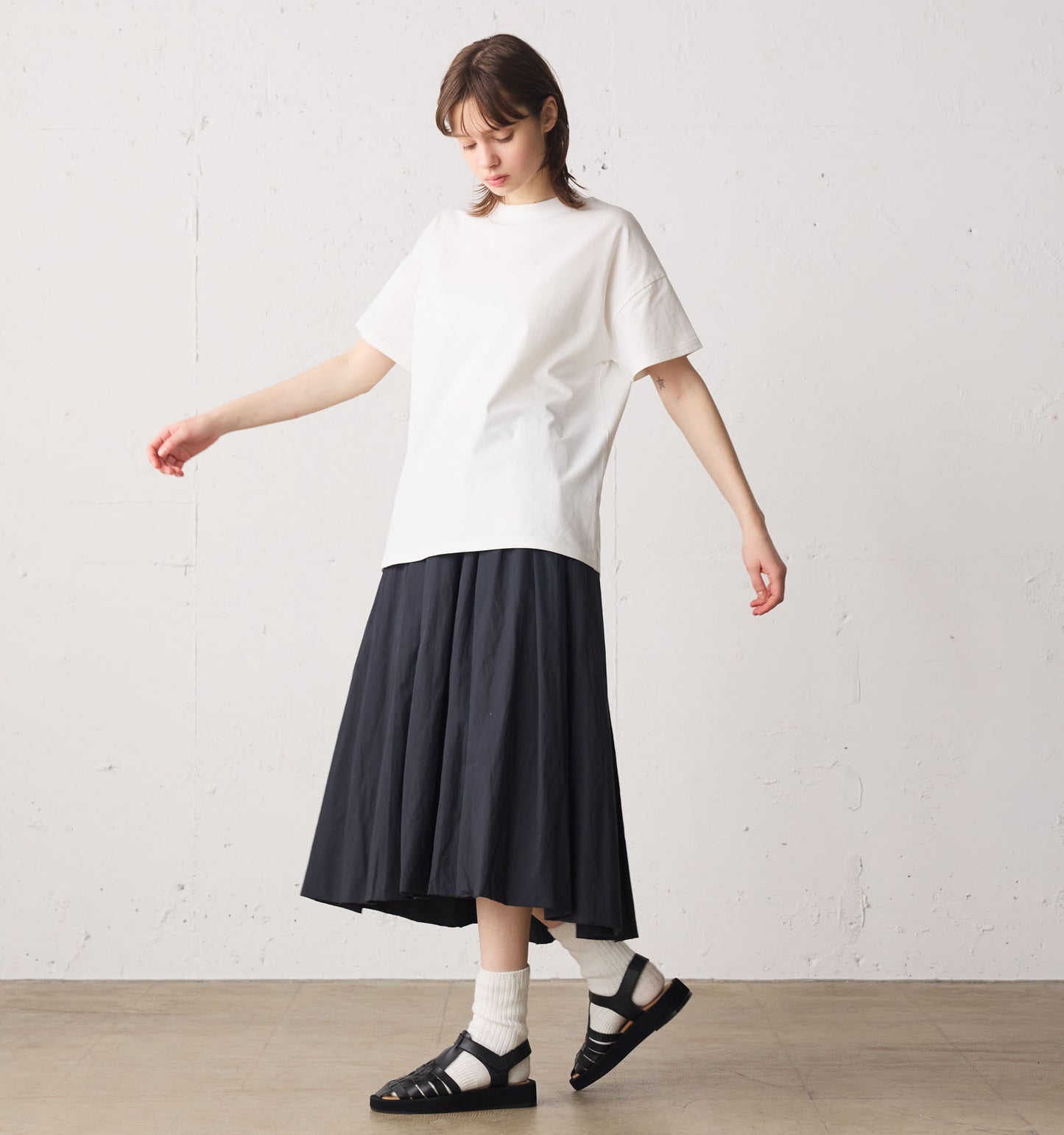 【A】packed half sleeve T-shirt