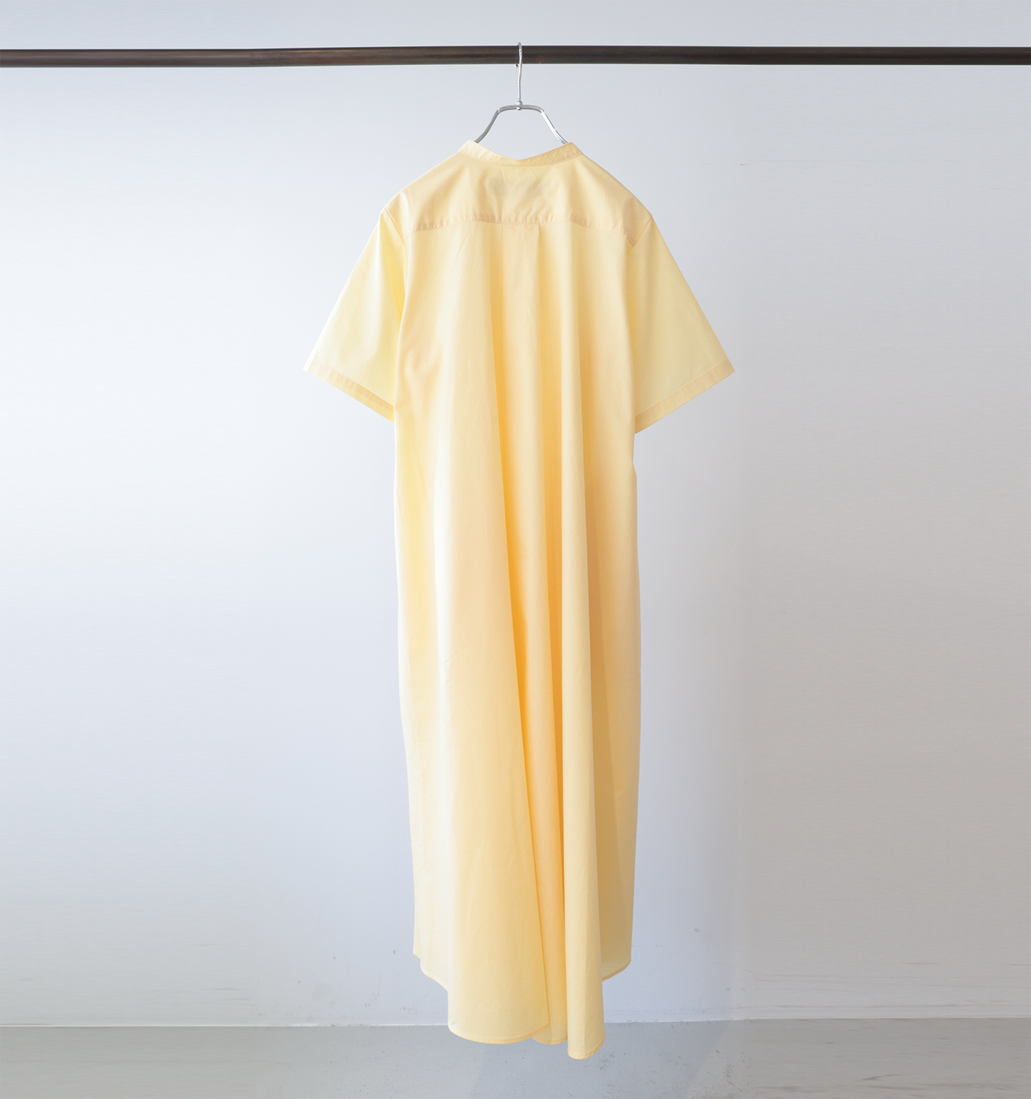 【A】half sleeve A line shirt one piece