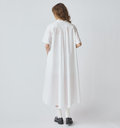 【A】half sleeve A line shirt one piece