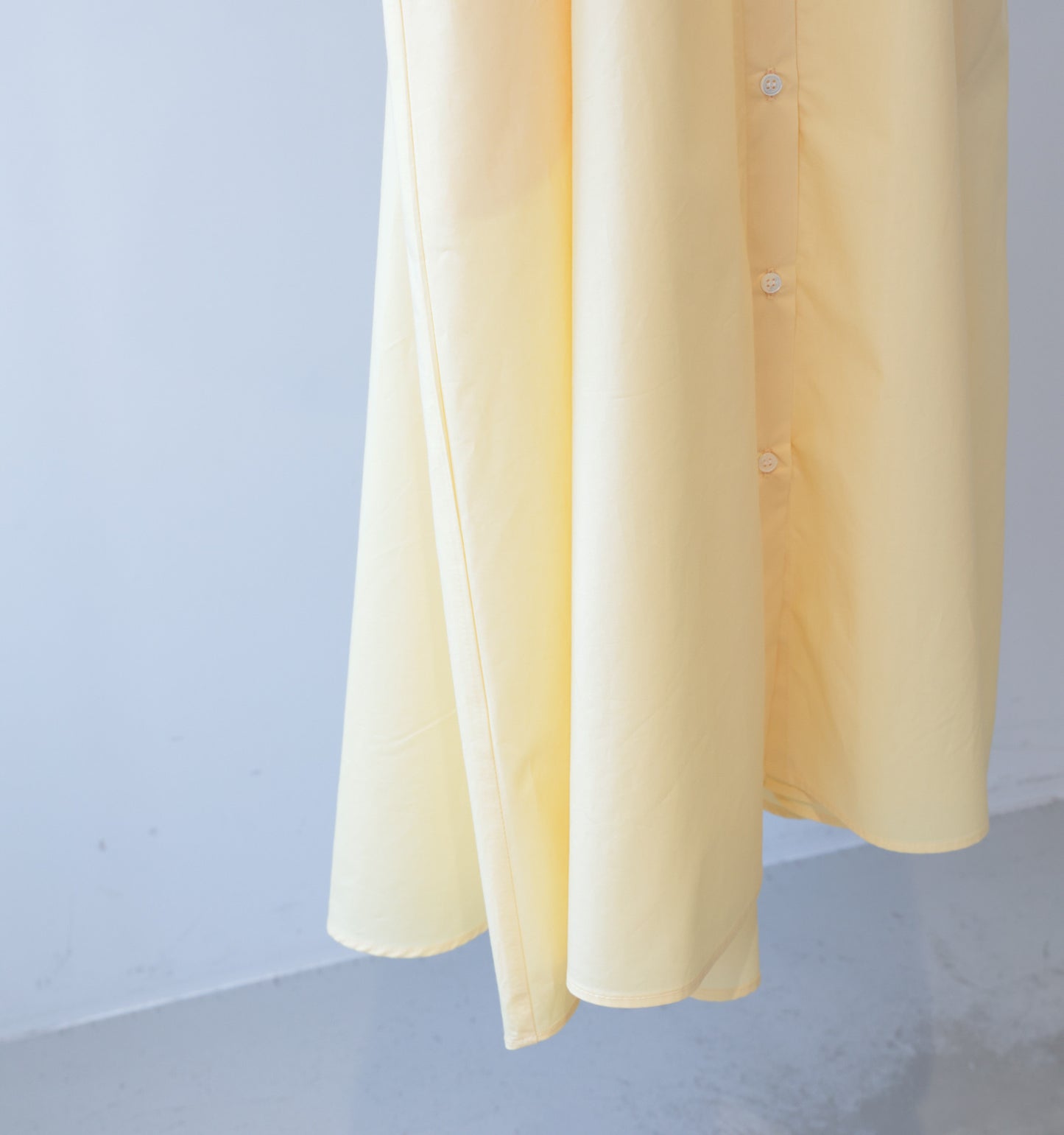 【A】half sleeve A line shirt one piece
