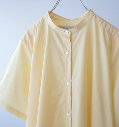 【A】half sleeve A line shirt one piece