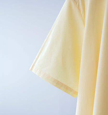 【A】half sleeve A line shirt one piece