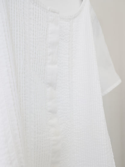pin tuck N/S shirt