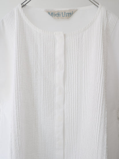 pin tuck N/S shirt