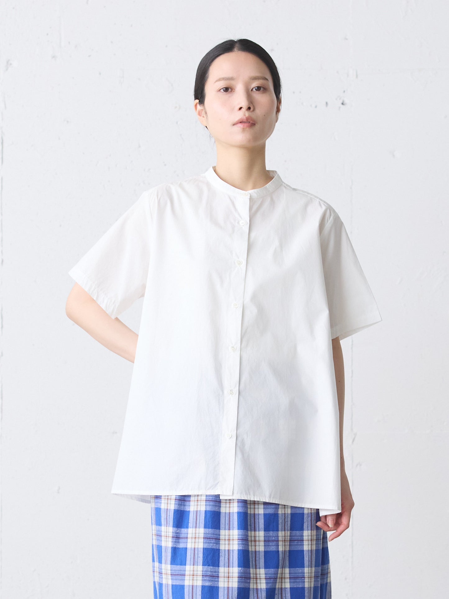 half slv A line shirt