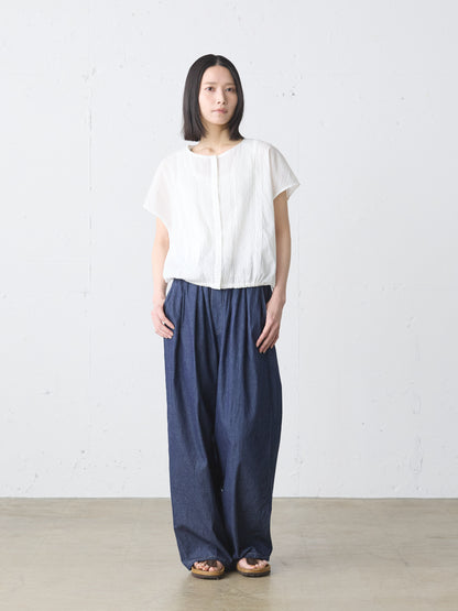 pin tuck N/S shirt