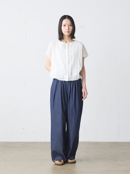 pin tuck N/S shirt