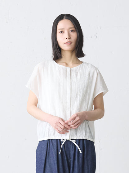 pin tuck N/S shirt