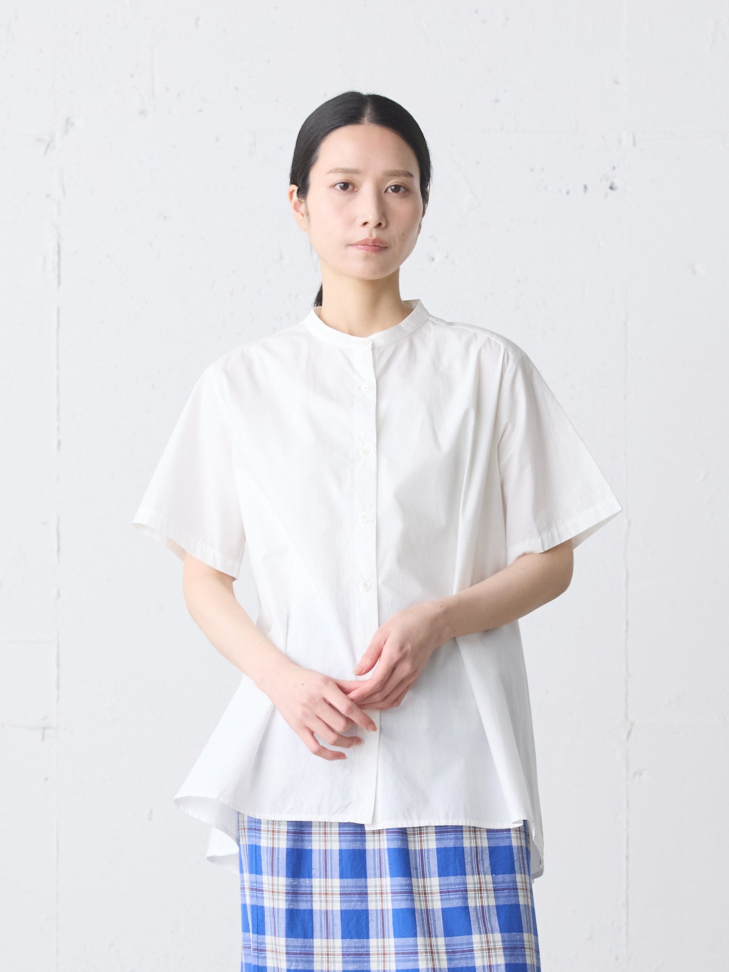 half slv A line shirt