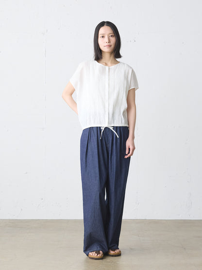 pin tuck N/S shirt