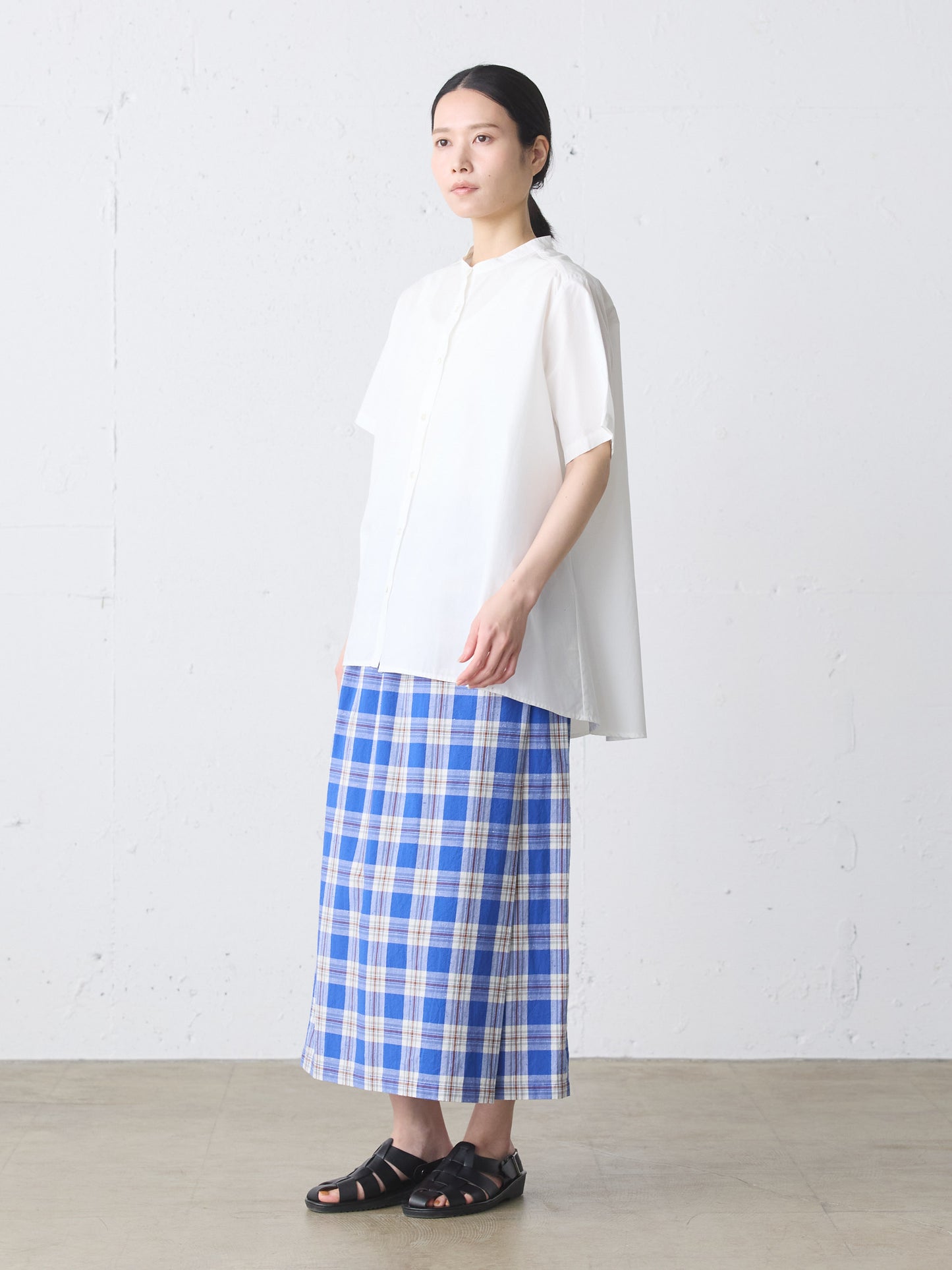 half slv A line shirt