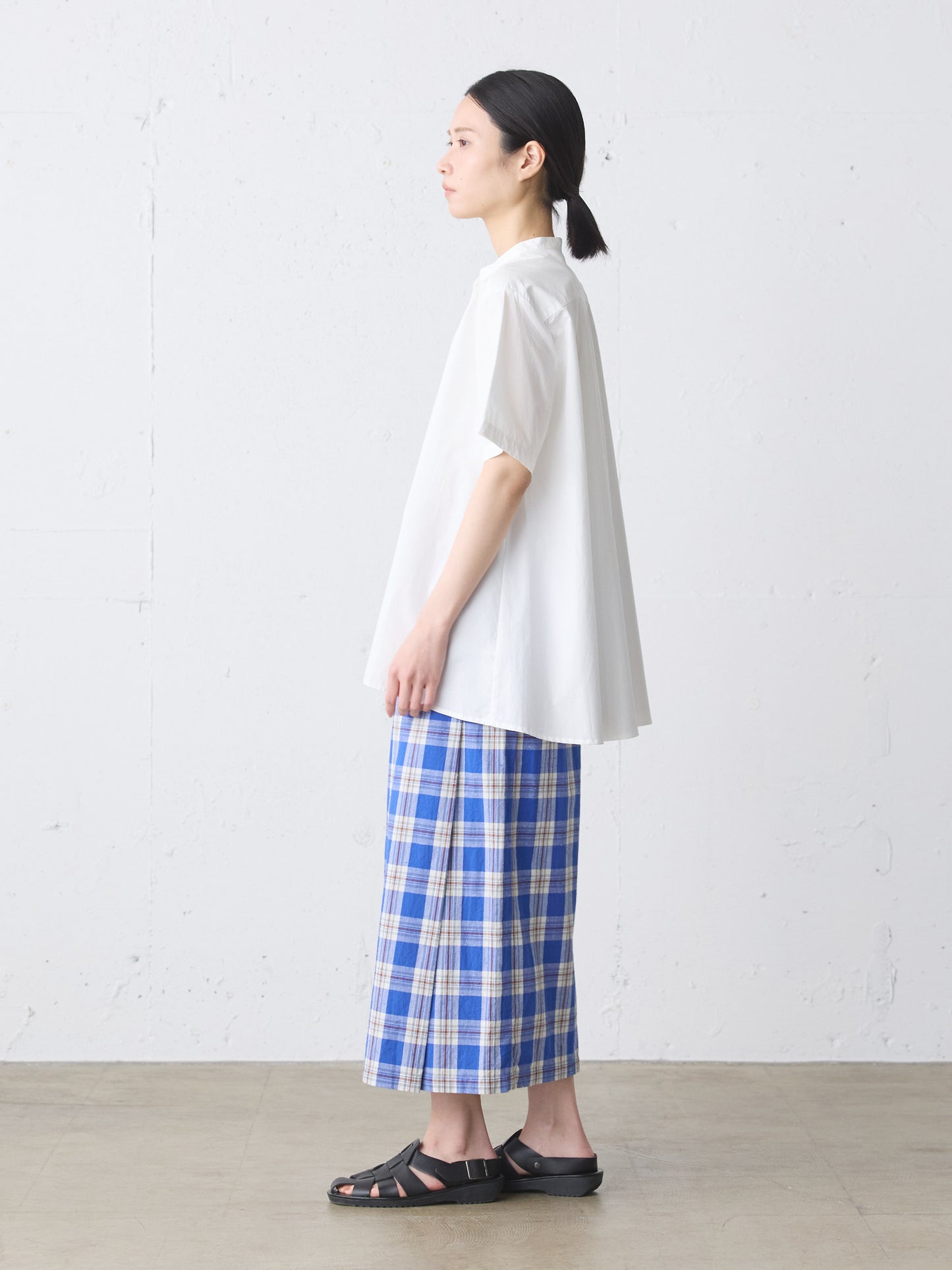 half slv A line shirt