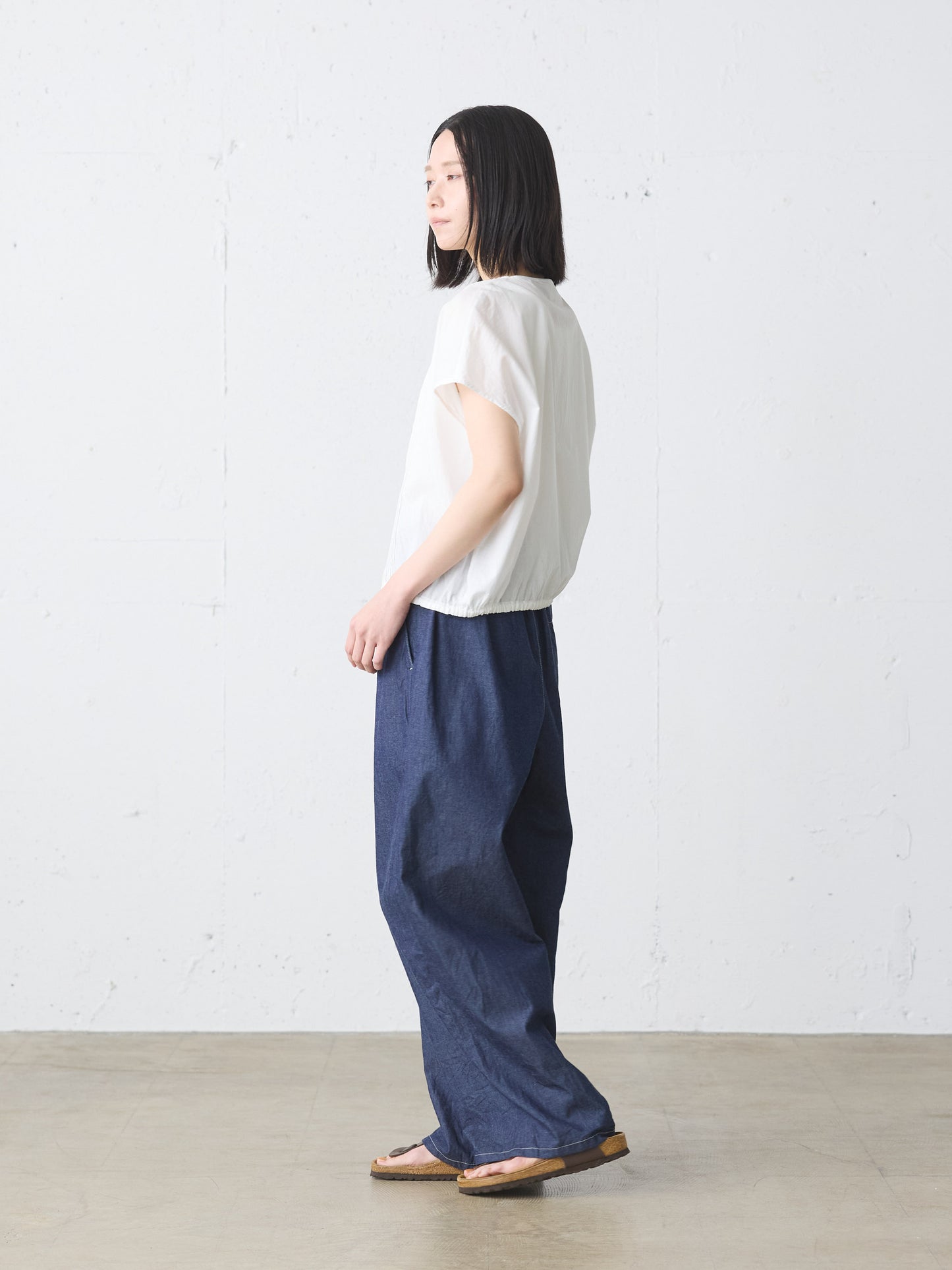 pin tuck N/S shirt