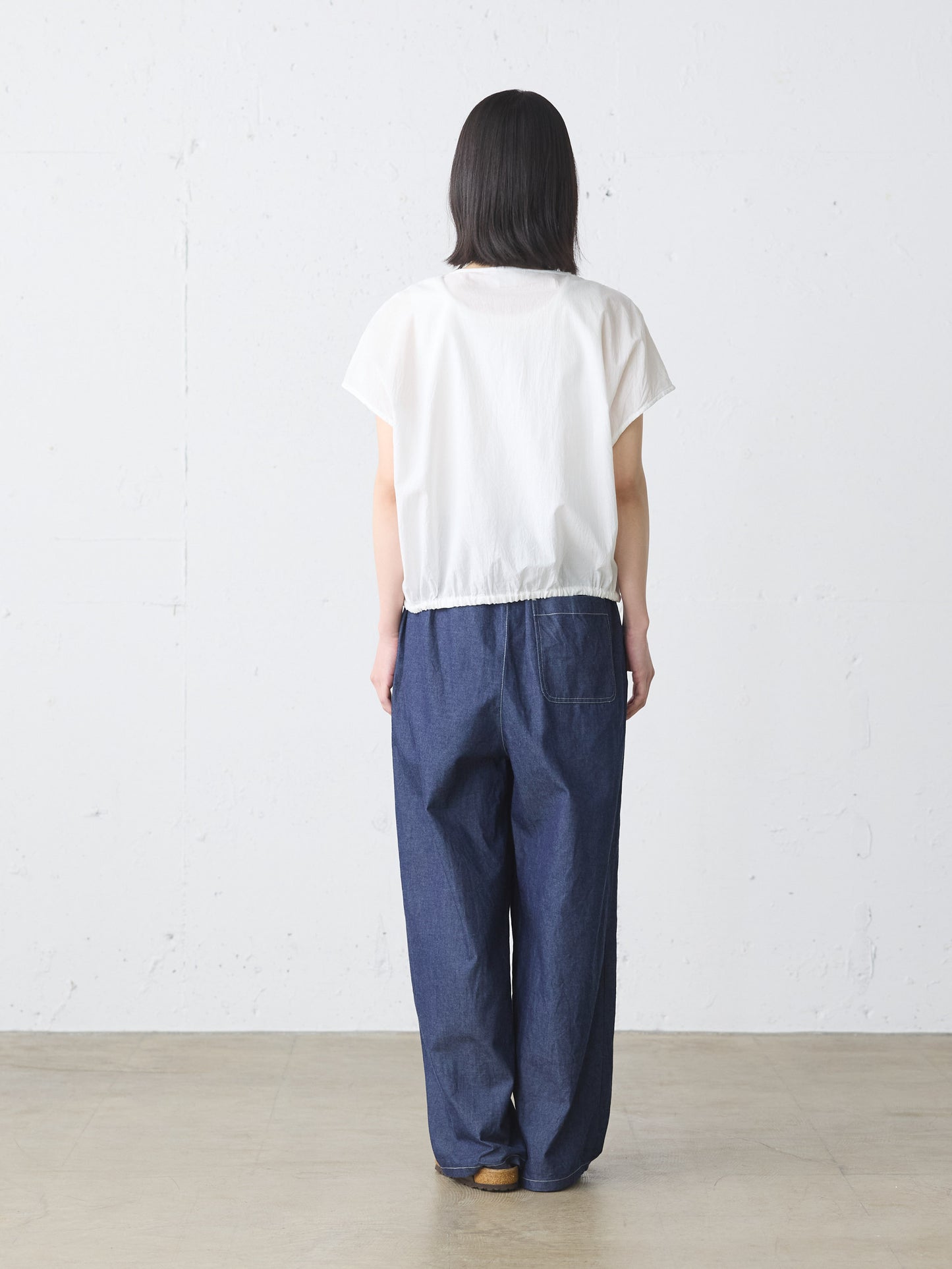 pin tuck N/S shirt