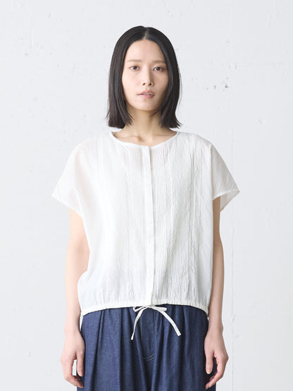 pin tuck N/S shirt