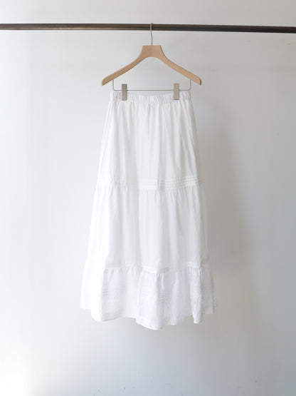 hem lace tiered skirt