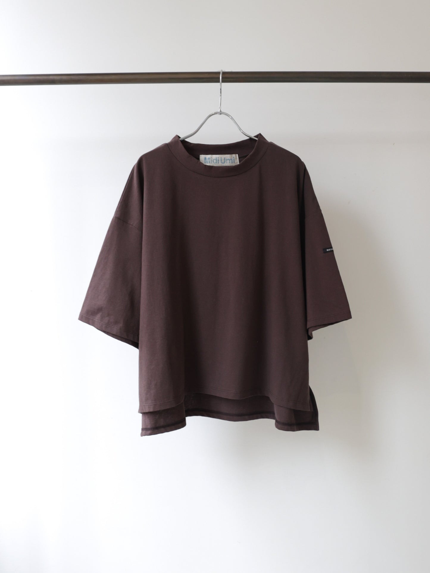 mock neck wide pullover