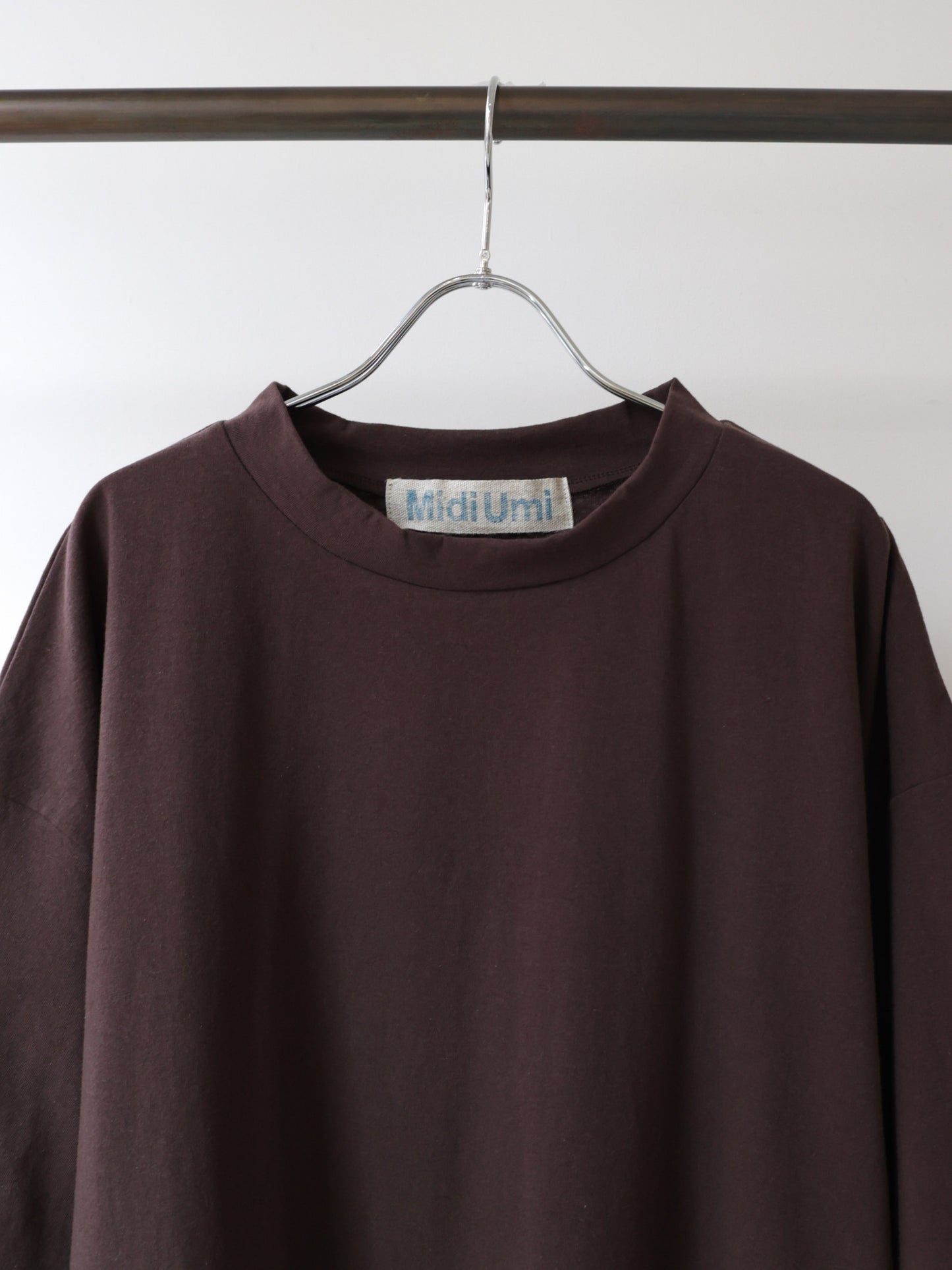 mock neck wide pullover