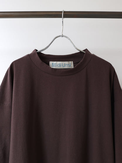 mock neck wide pullover