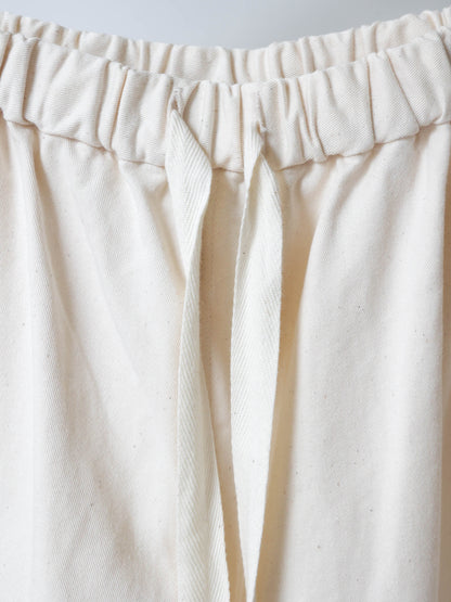 light wide tuck denim