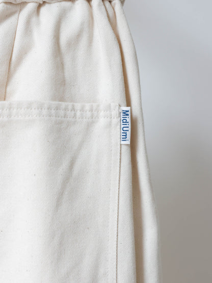 light wide tuck denim