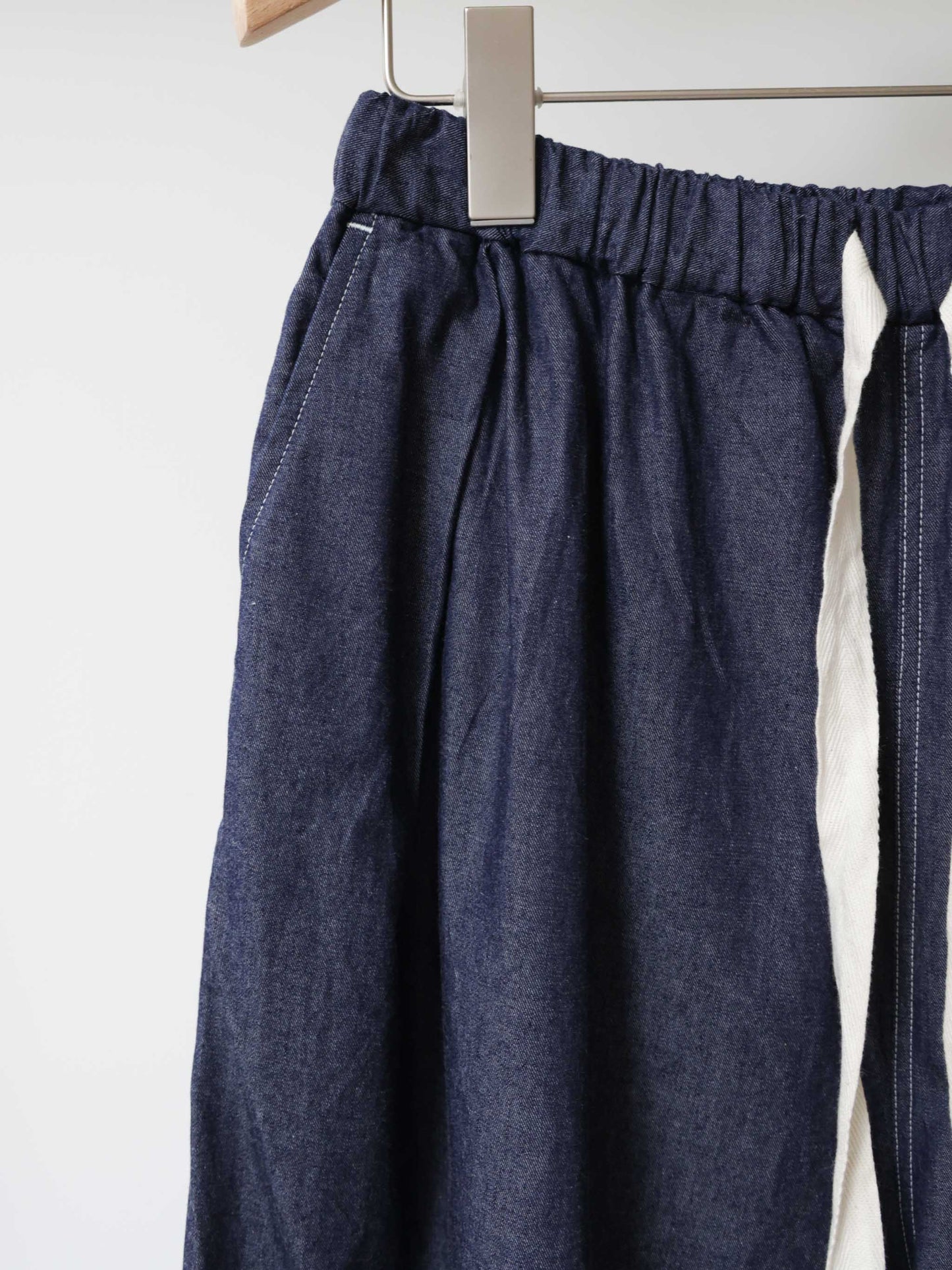 light wide tuck denim