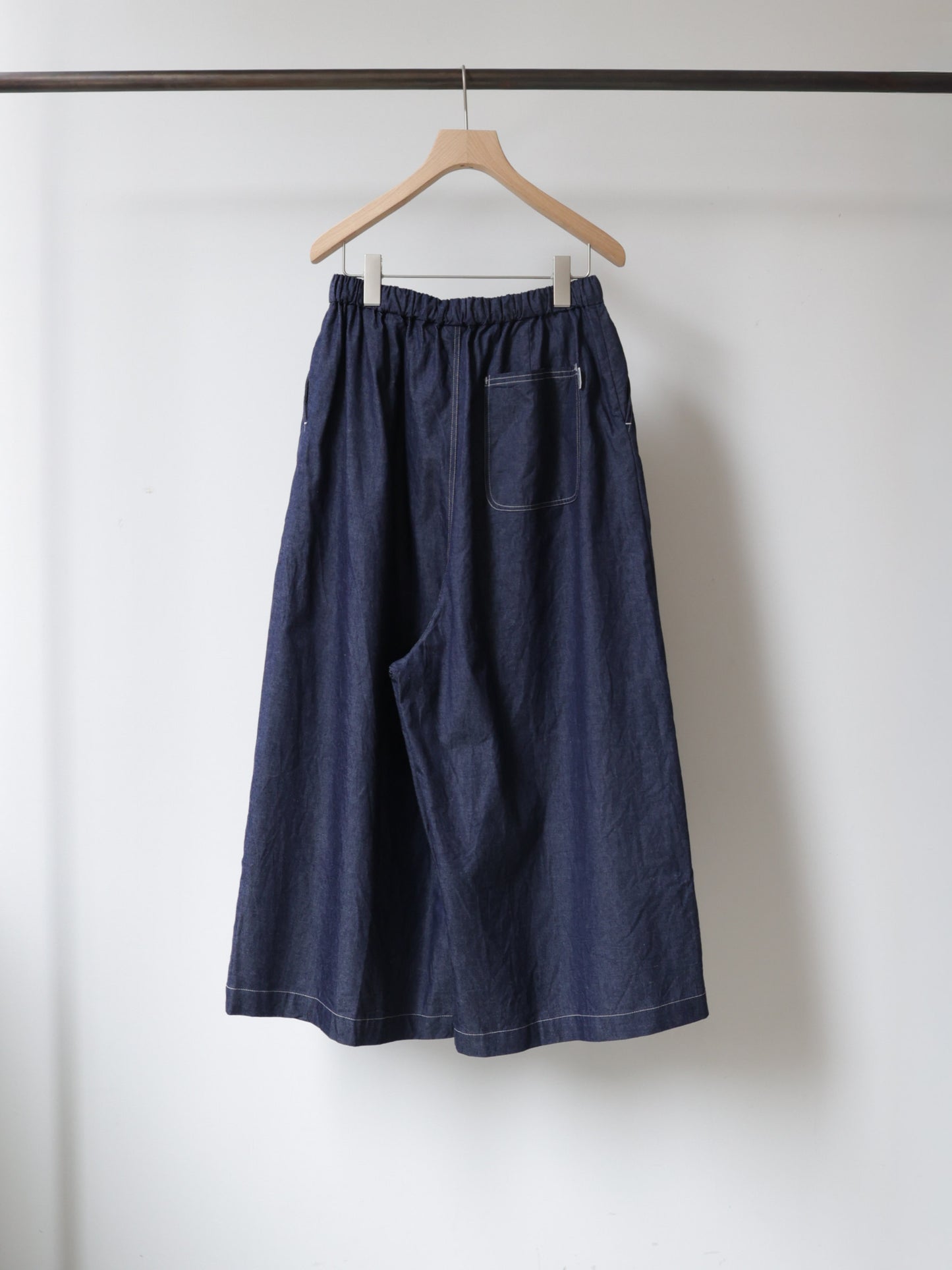 light wide tuck denim