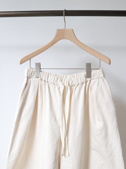 light wide tuck denim