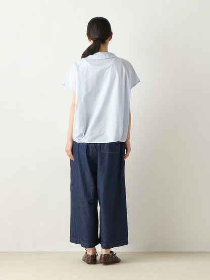 scarf like nosleeve shirt