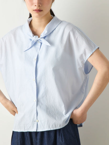 scarf like nosleeve shirt