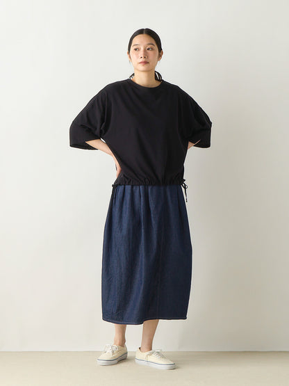 half sleeve drawstring pullover