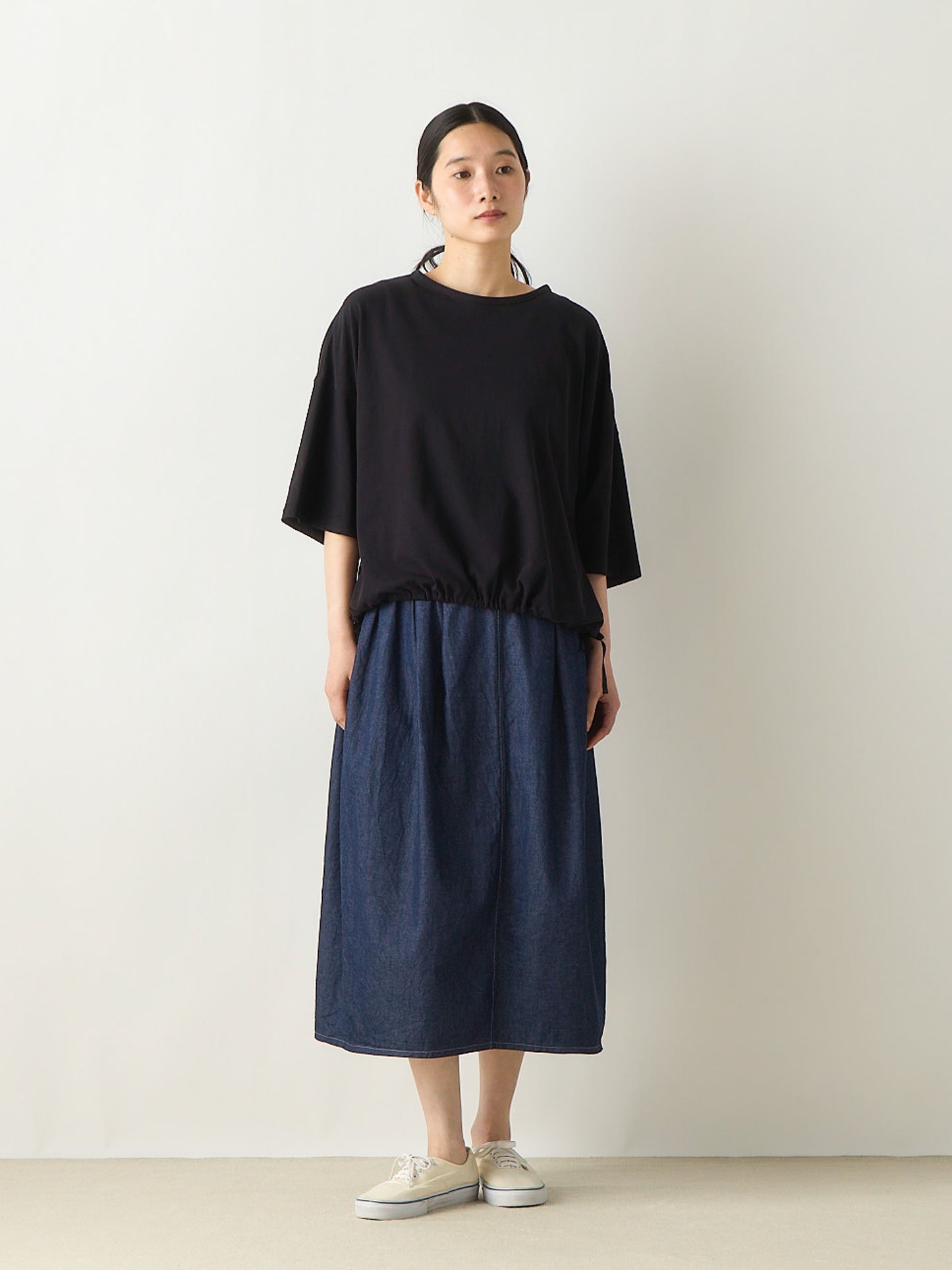 half sleeve drawstring pullover