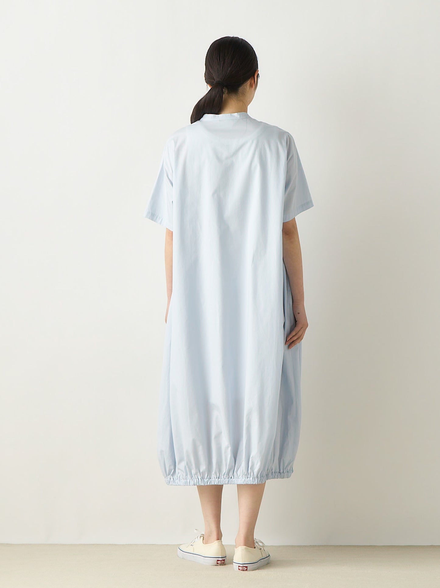 balloon shirt one-piece
