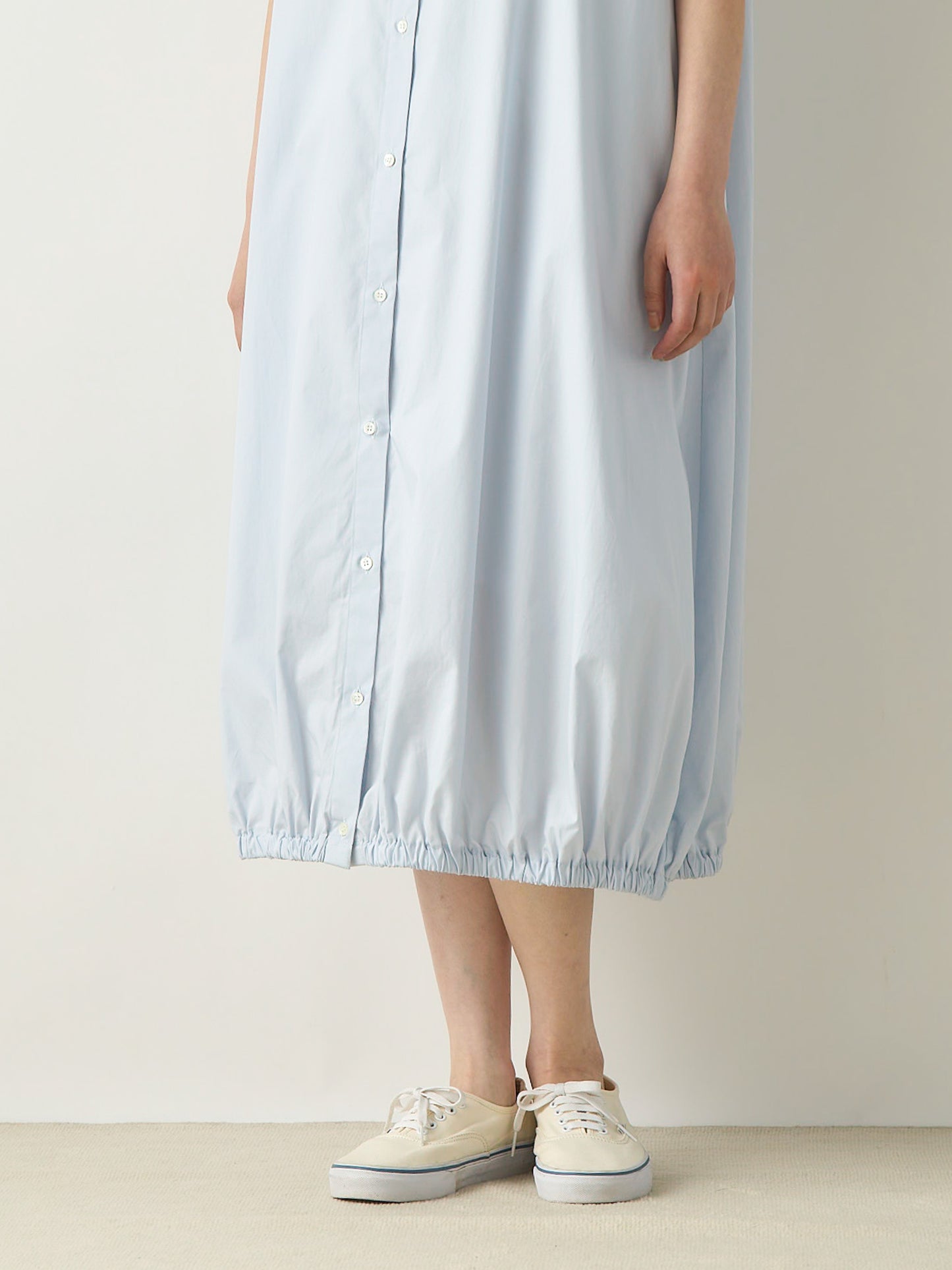 balloon shirt one-piece