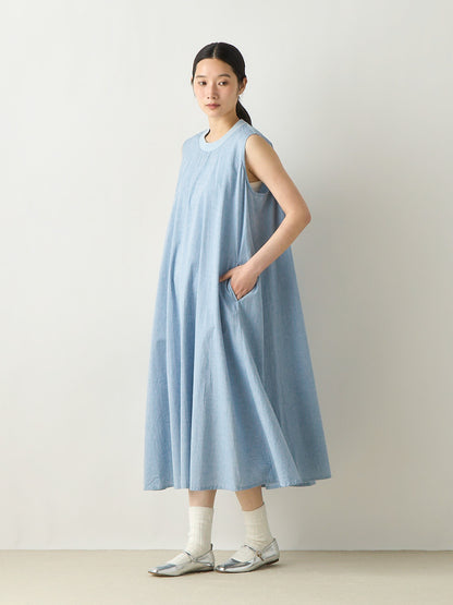 chambray nosleeve plenty one-piece