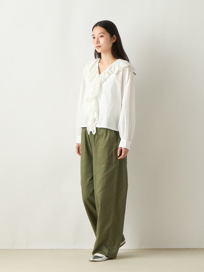 cottonlinen baker pants