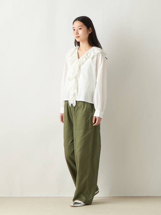 cottonlinen baker pants