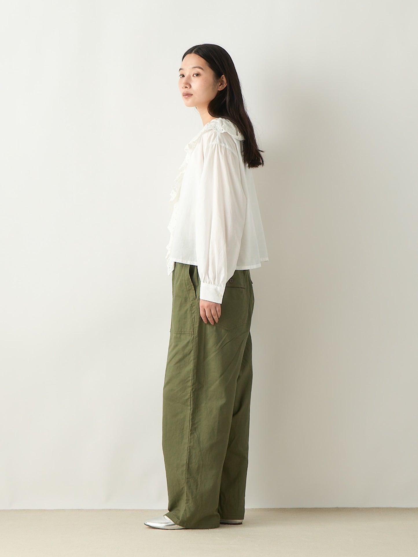 cottonlinen baker pants