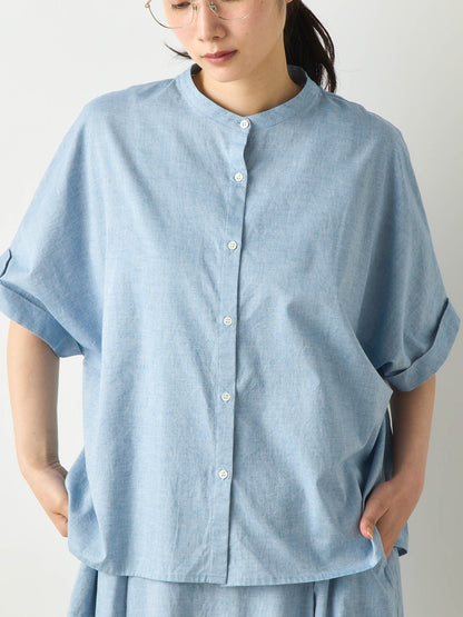 chambray wide shirt