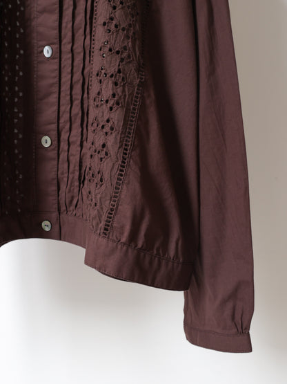 lace blouson shirt