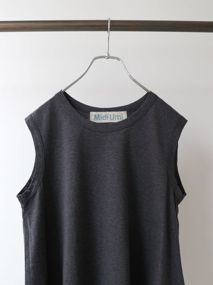 crew neck flare tank top