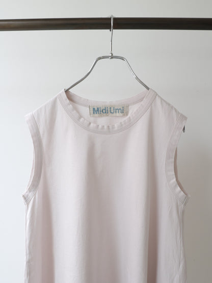 crew neck flare tank top