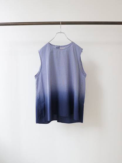 gradation dye nosleeve shirt