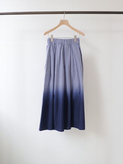 gradation dye flare skirt