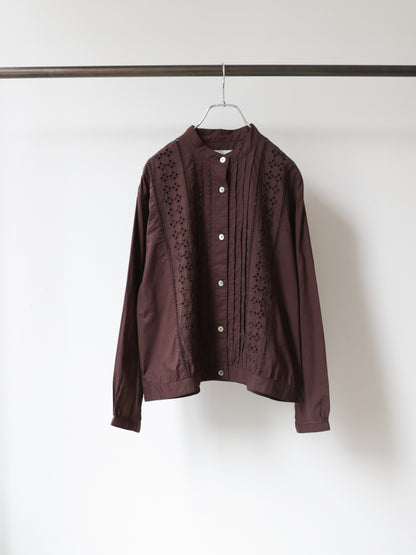 lace blouson shirt