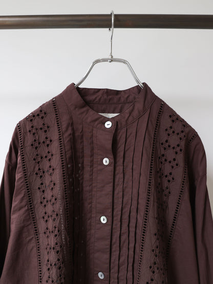 lace blouson shirt