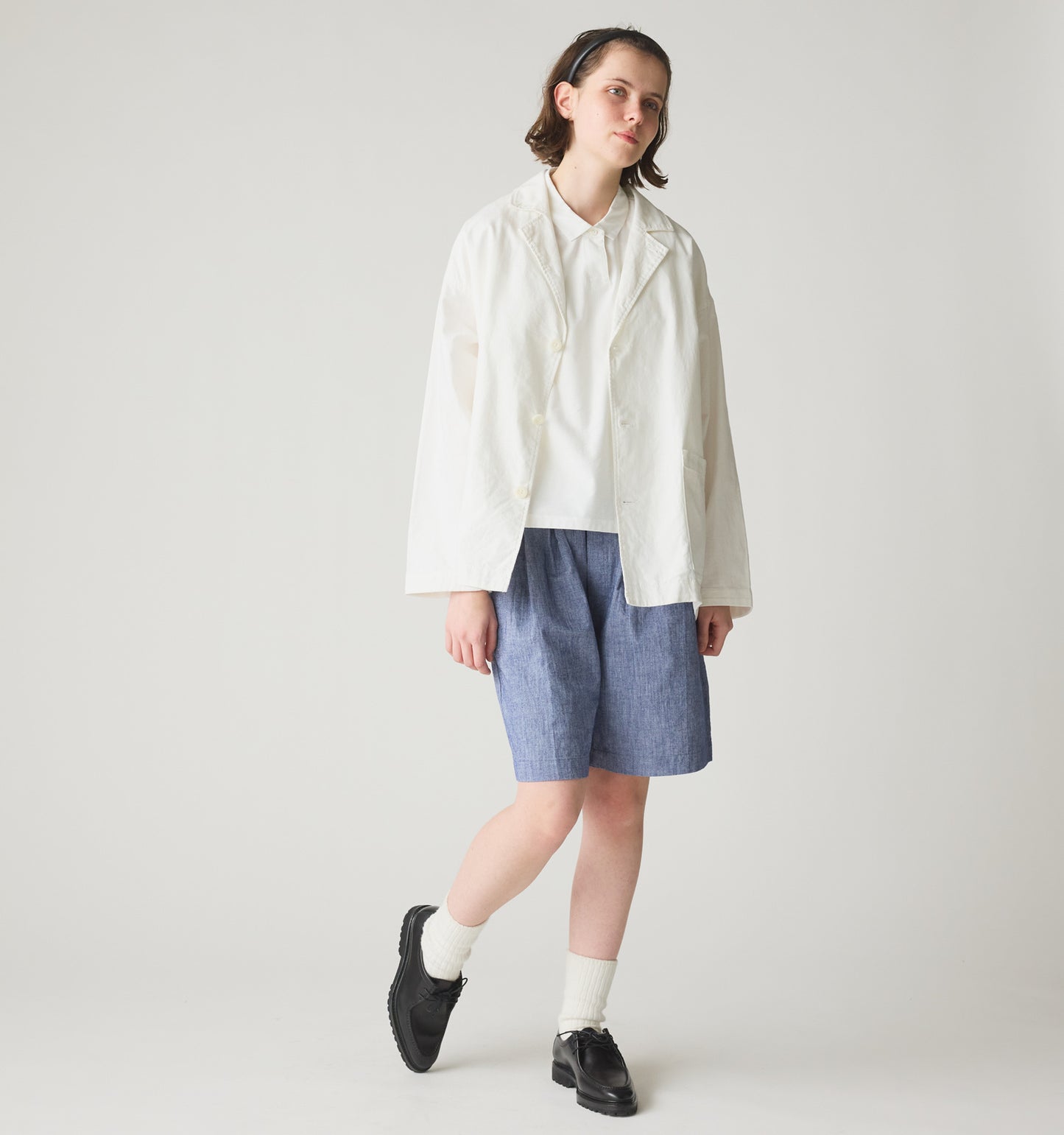 cotton linen tailored jacket